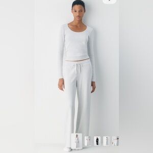 Aritzia homestretch pant size s heather cloud white